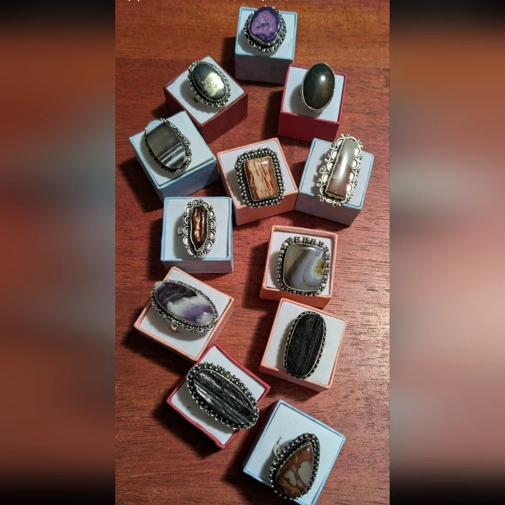 Handcrafted Bohemian Montana Jasper Ring (8) - Picture 11 of 12